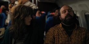 Later, when the plane lands in Alaska, Joyce sees Murray is still asleep.