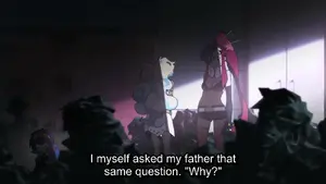 Simon and Yoko and Nia in Gurren Lagann The Movie Childhood's End