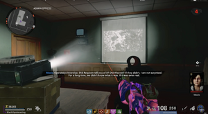 The Requiem Strike Team seeing Photos of Operatsiya Inversiya in the projector.