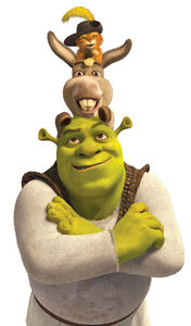 Puss Donkey and Shrek