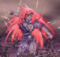 Medaka in her war god mode