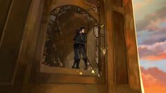 S1E12 Hugging after successfully exposing Amon
