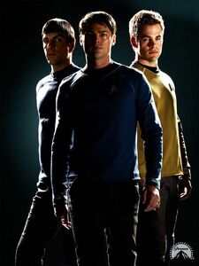 Kirk, Spock and McCoy.