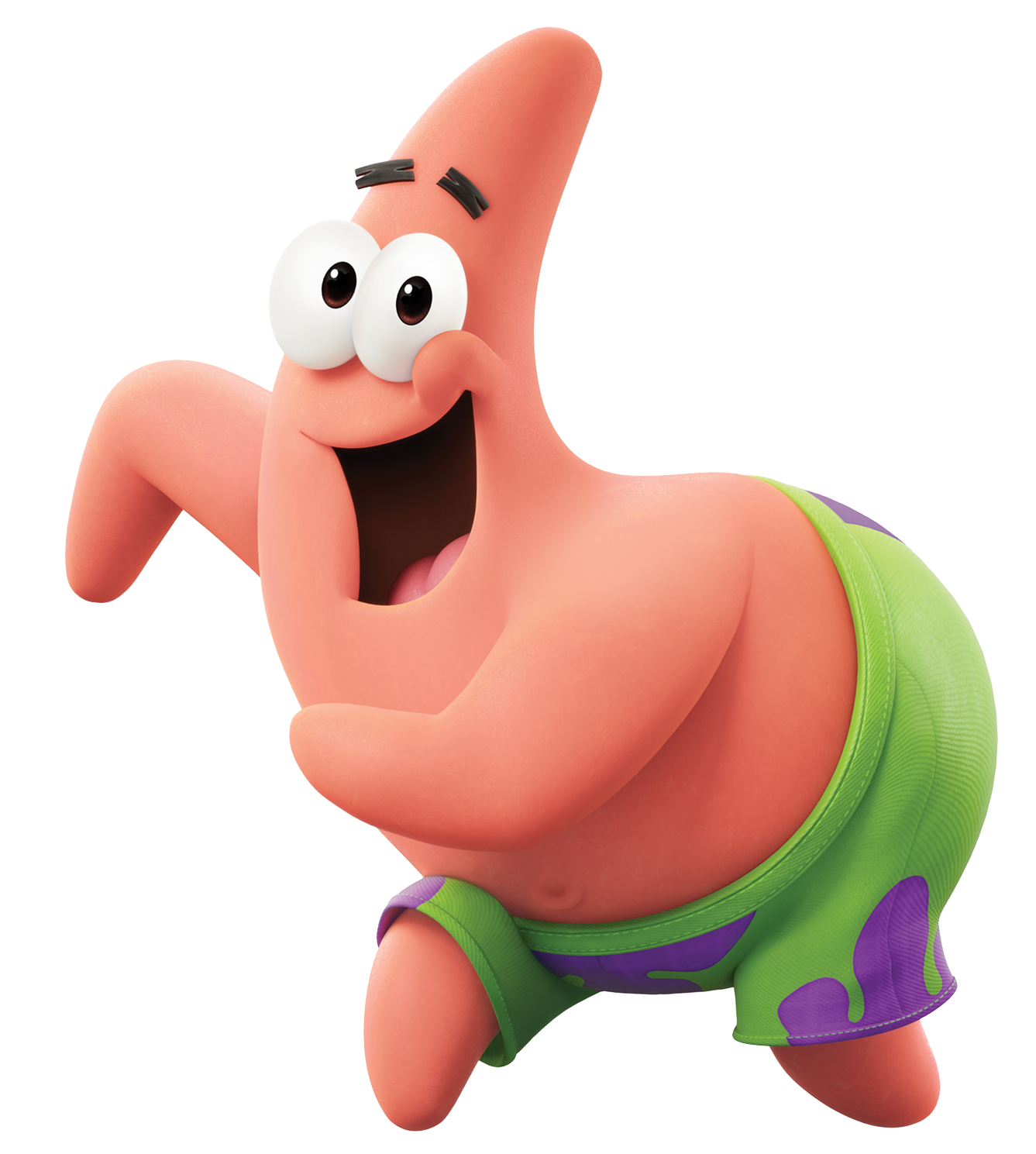 patrick from spongebob running