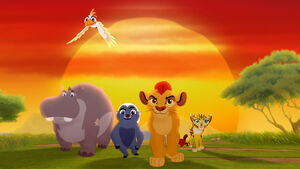 Kion's Lion Guard as they appear in Season 1 and 2 of The Lion Guard