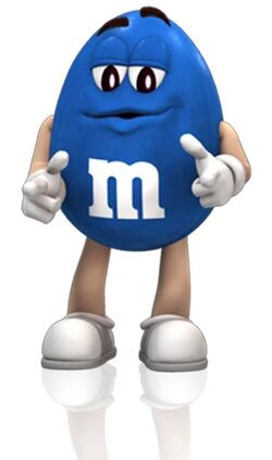 blue m&m characters