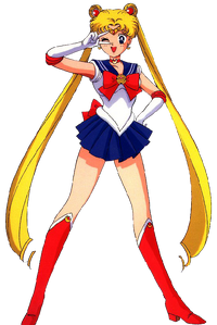 Sailor Moon's original appearance.