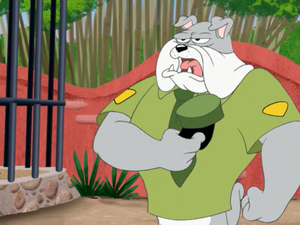 Spike The Zookeeper Apoint in Tom And Jerry Tales episode Feeding Time.