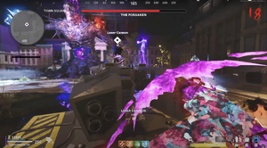 The Requiem Strike Team and Maxis use The Aetherium Gun Turrets at The Forsaken.