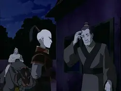 Zuko discovering the Avatar's heading to his home territory.