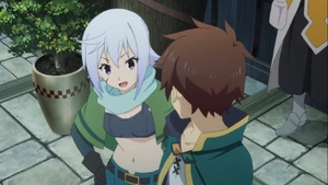 Chris asking what Kazuma's plan is.