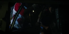 Lucas and Jonathan going to get in Nancy's car.