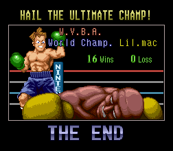 Super Punch-Out!! ending the end screen