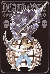 Taro and Ryuk on the manga cover.