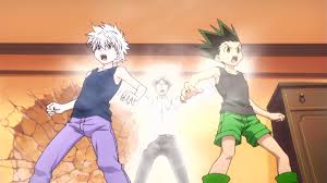 Wing initiating Gon and Killua to Nen