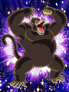 Savage Power Goku (Youth) (Great Ape) card that represents Great Ape Mode Goku from Dokkan Battle.