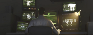 Edward Richtofen seeing The Requiem Senior Staff, Raptor One and The Requiem Strike Team arrested before leaving the office.