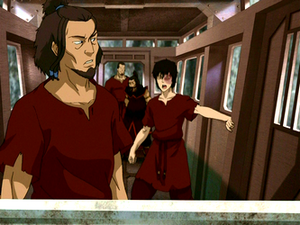 Hakoda and Zuko cooperated with one another to perform a successful escape from the Boiling Rock.