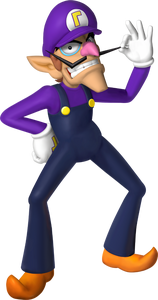 Waluigi's Artwork from Mario Party 6