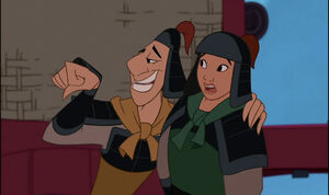 Mulan weirded out by Ling who says he can charm any girl.