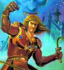 Castlevania - Simon Belmont as seen on the Japanese handheld version of Castlevania II Simon's Quest