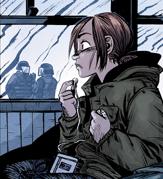The last of us comics 4k, ellie in DC-style panels