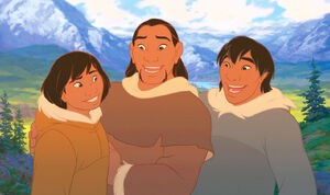 Kenai with his brothers Sitka and Denahi.