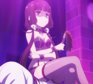 Maika's full on "dominatrix" persona.