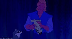 Percy in John Smith's hands.