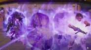 Weaver, Grey, Carver and Maya are teleported into The Dark Aether Version of Project Janus HQ Lobby inside The Dark Aether by The Sentinel Artifact.