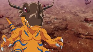 Greymon is in the battle (Ep. 54)