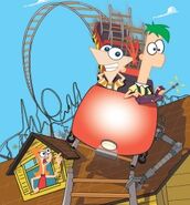 Phineas y Ferb en la montaña rusa