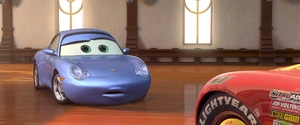 Lightning McQueen flirts with Sally