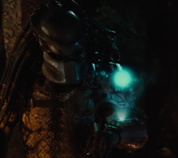 The Classic Predator using his Sat-Com.