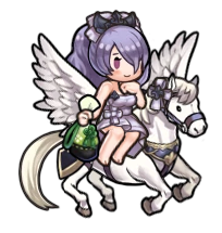 Hot Spring Camilla's sprite from Fire Emblem Heroes.