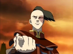 Zuko finding something he can use to get the Avatar.