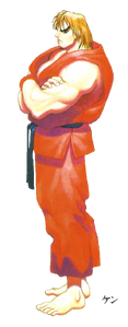 Ken Masters as he appears in Street Fighter II