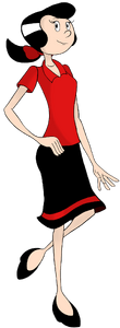 Beautiful Side Pose Of Olive Oyl