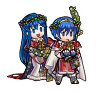 Elice and Marth's sprite in Heroes