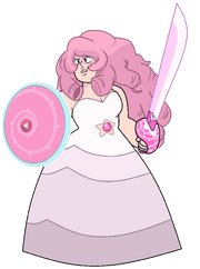 Rose Quartz - With Weapon