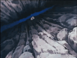 Koga running up a mountain