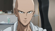 Saitama's serious look