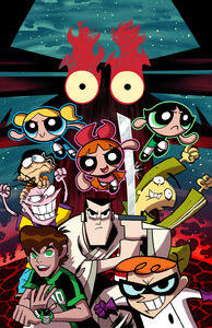 Jack with Ben Tennyson, Dexter, Blossom, Bubbles, Buttercup, Ed, Edd and Eddy.