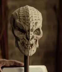 The skull of an alternate reality General Martok