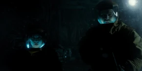 Joyce and Hopper seeing the trail leads to the Hawkins public library.