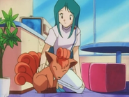 Vulpix with her original owner Suzy