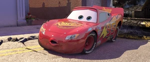 "Yeah, yeah, yeah. No, not really. But listen. I'm Lightning McQueen, the famous race car. I'm being held here against my will."