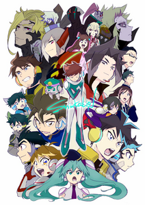 The Shinkalion anime cast and Hatsune Miku 2