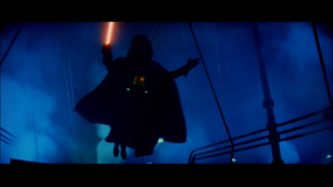 Darth Vader leaping