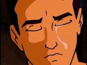 Ang heartbroken of his father's sacrifice.